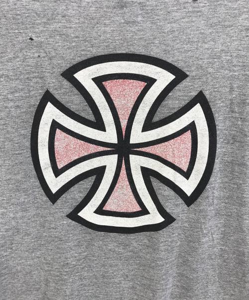 INDEPENDENT（インディペンデント）INDEPENDENT (インディペンデント) 両面プリントTシャツ グレー サイズ:表記なしの古着・服飾アイテム