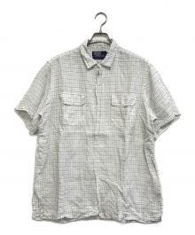 POLO RALPH LAUREN（ポロ・ラルフローレン）の古着「ピンチェックオープンカラーシャツ」｜ホワイト
