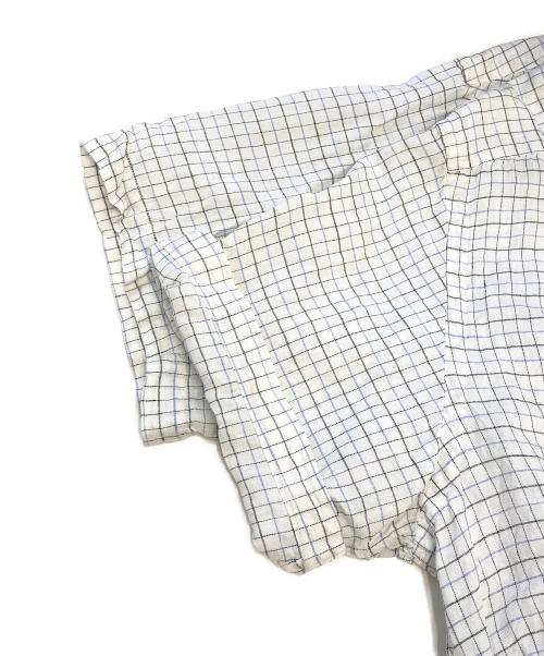 POLO RALPH LAUREN（ポロ・ラルフローレン）POLO RALPH LAUREN (ポロ・ラルフローレン) ピンチェックオープンカラーシャツ ホワイト サイズ:Lの古着・服飾アイテム