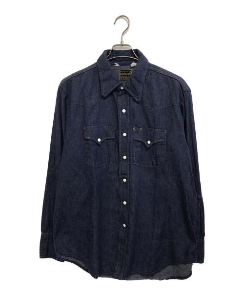 ROEBUCKS（ローバックス）ROEBUCKS (ローバックス) デニムシャツ インディゴ サイズ:Mの古着・服飾アイテム