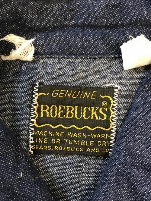ROEBUCKS（ローバックス）ROEBUCKS (ローバックス) デニムシャツ インディゴ サイズ:Mの古着・服飾アイテム
