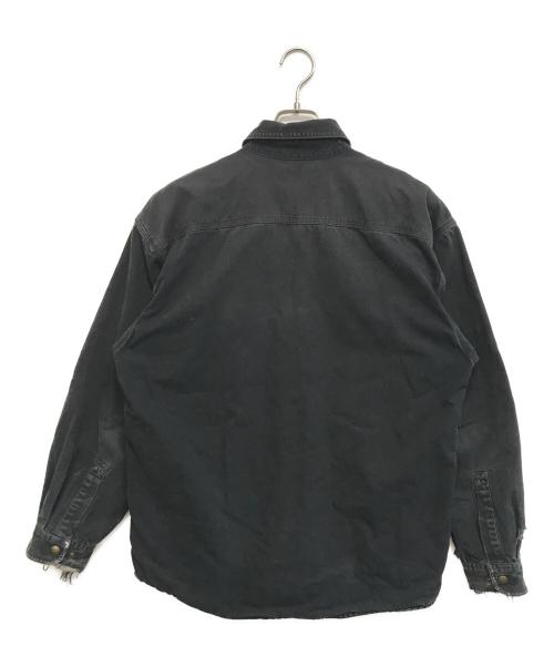 CarHartt（カーハート）CarHartt (カーハート) ダックワークシャツジャケット ブラック サイズ:Mの古着・服飾アイテム