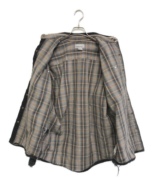 CarHartt（カーハート）CarHartt (カーハート) ダックワークシャツジャケット ブラック サイズ:Mの古着・服飾アイテム