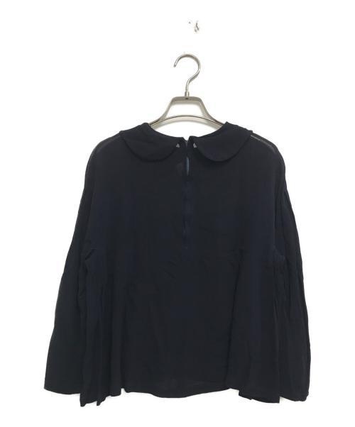 COMME des GARCONS GIRL（コムデギャルソンガール）COMME des GARCONS GIRL (コムデギャルソンガール) 丸襟シアーブラウス ネイビー サイズ:XSの古着・服飾アイテム