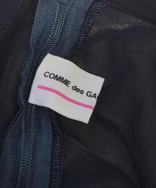 COMME des GARCONS GIRL（コムデギャルソンガール）COMME des GARCONS GIRL (コムデギャルソンガール) 丸襟シアーブラウス ネイビー サイズ:XSの古着・服飾アイテム