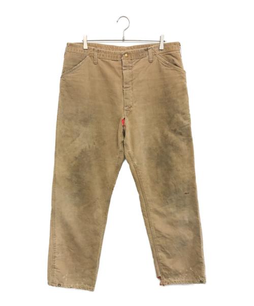 CarHartt（カーハート）CarHartt (カーハート) 裏キルティングダックパンツ ブラウン サイズ:表記なしの古着・服飾アイテム