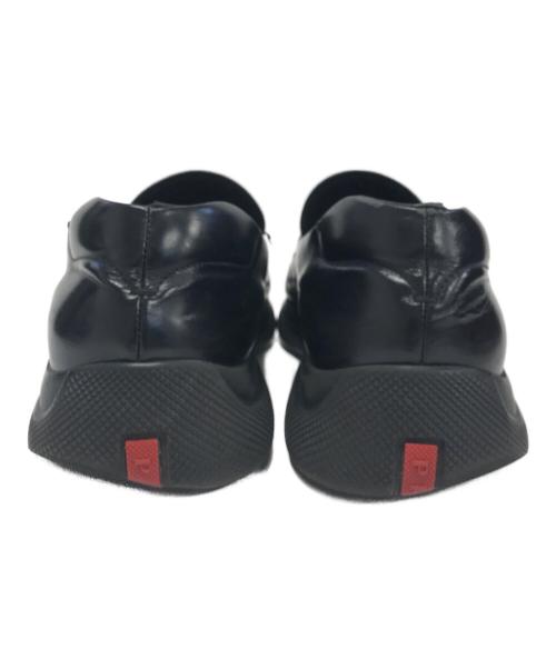 PRADA SPORTS（プラダスポーツ）PRADA SPORTS (プラダスポーツ) Brushed Leather Sport Loafers ブラック サイズ:6の古着・服飾アイテム
