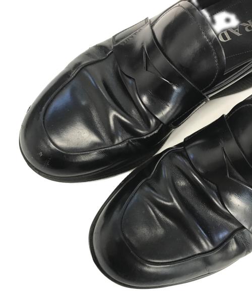 PRADA SPORTS（プラダスポーツ）PRADA SPORTS (プラダスポーツ) Brushed Leather Sport Loafers ブラック サイズ:6の古着・服飾アイテム