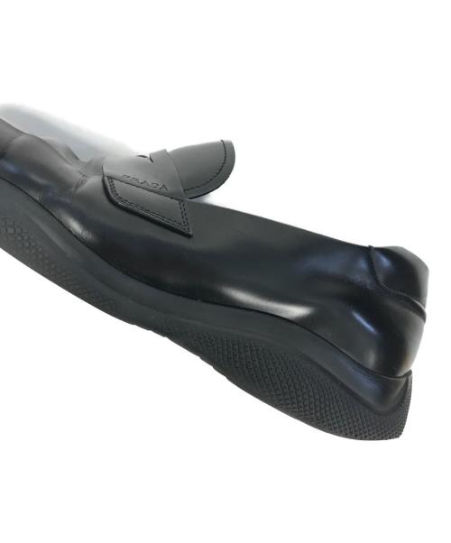 PRADA SPORTS（プラダスポーツ）PRADA SPORTS (プラダスポーツ) Brushed Leather Sport Loafers ブラック サイズ:6の古着・服飾アイテム