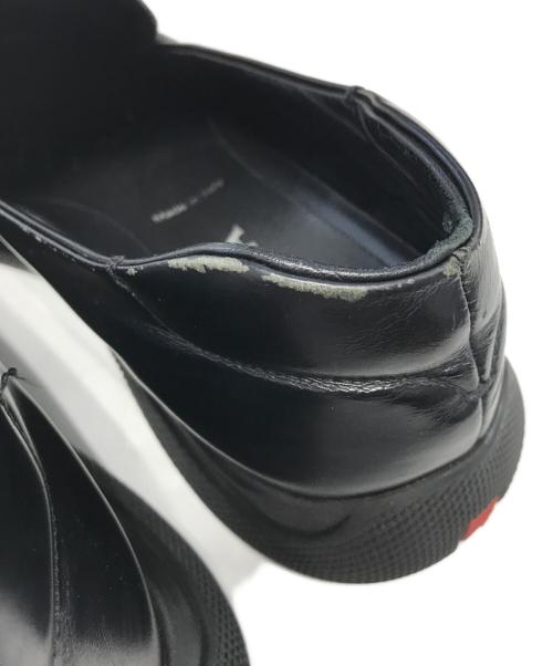 PRADA SPORTS（プラダスポーツ）PRADA SPORTS (プラダスポーツ) Brushed Leather Sport Loafers ブラック サイズ:6の古着・服飾アイテム