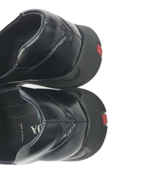 PRADA SPORTS（プラダスポーツ）PRADA SPORTS (プラダスポーツ) Brushed Leather Sport Loafers ブラック サイズ:6の古着・服飾アイテム