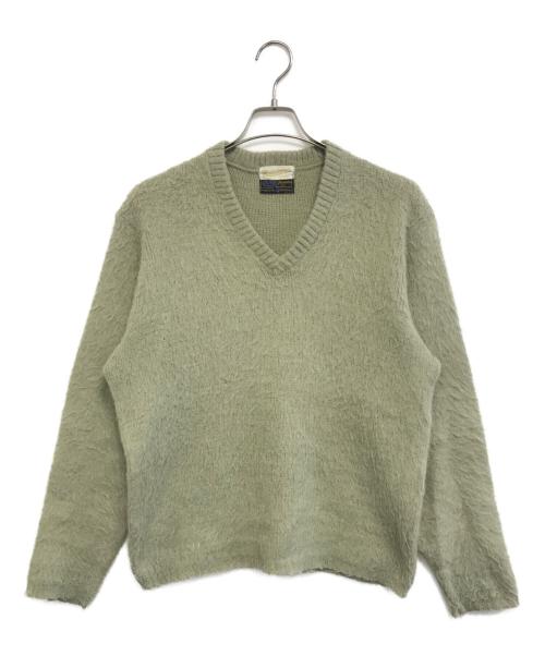 Kandahar（カンダハー）Kandahar (カンダハー) Vネック モヘアニット グリーン サイズ:Mの古着・服飾アイテム