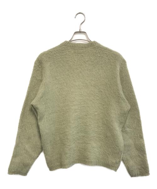 Kandahar（カンダハー）Kandahar (カンダハー) Vネック モヘアニット グリーン サイズ:Mの古着・服飾アイテム