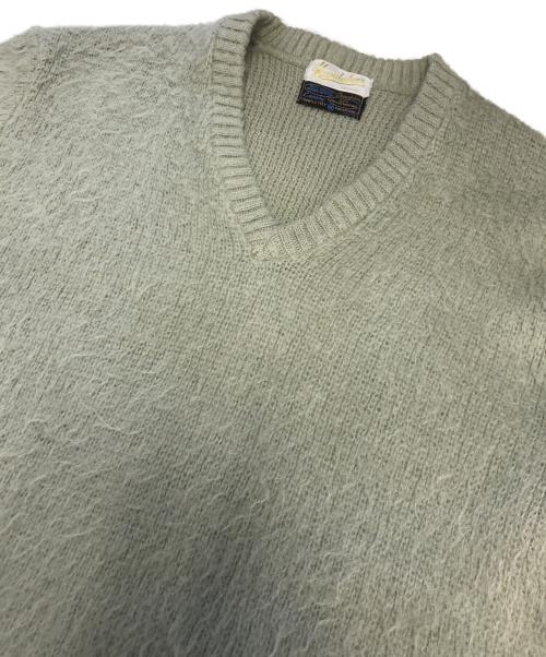 Kandahar（カンダハー）Kandahar (カンダハー) Vネック モヘアニット グリーン サイズ:Mの古着・服飾アイテム