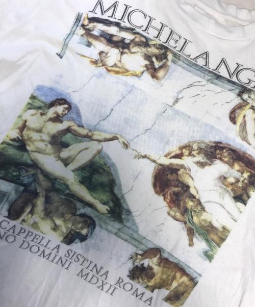 VINTAGE（ヴィンテージ）VINTAGE (ヴィンテージ) アートプリントＴシャツ ホワイト サイズ:表記なしの古着・服飾アイテム