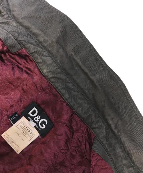 DOLCE & GABBANA（ドルチェ＆ガッバーナ）DOLCE & GABBANA (ドルチェ＆ガッバーナ) 多重ジップジャケット オリーブ サイズ:Sの古着・服飾アイテム