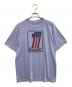 Champion（チャンピオン）の古着「プリントTシャツ」｜スカイブルー