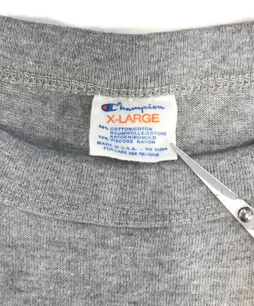 Champion（チャンピオン）Champion (チャンピオン) プリントTシャツ グレー サイズ:X‐LARGEの古着・服飾アイテム