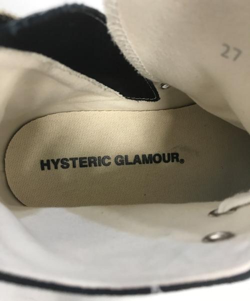 Hysteric Glamour（ヒステリックグラマー）Hysteric Glamour (ヒステリックグラマー) ハイカットスニーカー ブラック サイズ:27の古着・服飾アイテム