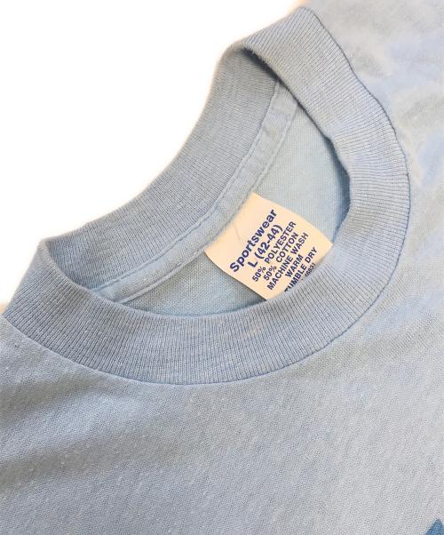 sports wear（スポーツウェア）sports wear (スポーツウェア) プリントTシャツ スカイブルー サイズ:Lの古着・服飾アイテム