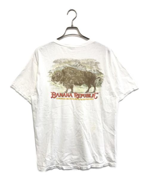 BANANA REPUBLIC（バナナリパブリック）BANANA REPUBLIC (バナナリパブリック) プリントTシャツ ホワイト サイズ:不明の古着・服飾アイテム