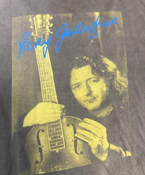 VINTAGE（ヴィンテージ）VINTAGE (ヴィンテージ) rory gallagher(ロリー・ギャラガー)プリントTシャツ ブラック サイズ:不明の古着・服飾アイテム