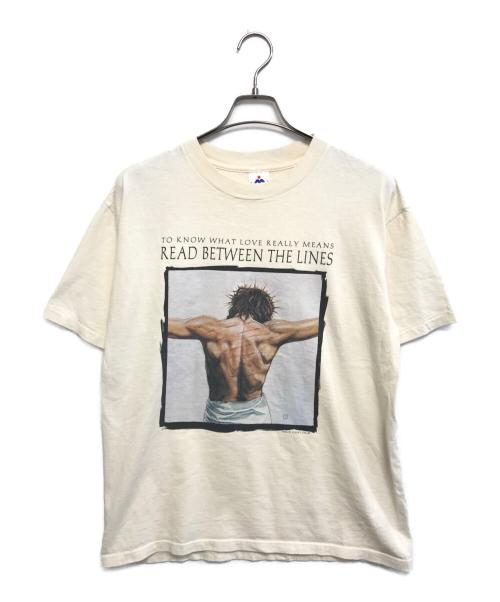 H.L.MILLER（エイチエルミラー）H.L.MILLER (エイチエルミラー) プリントTシャツ アイボリー サイズ:Lの古着・服飾アイテム