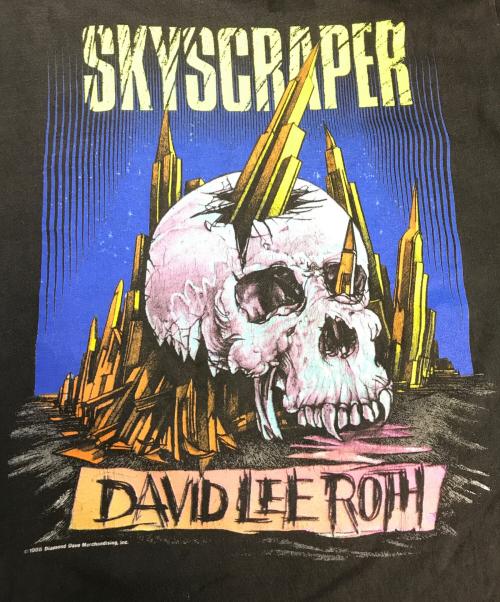 VINTAGE（ヴィンテージ）VINTAGE (ヴィンテージ) david lee roth(デイヴィッド・リー・ロス)プリントTシャツ ブラック サイズ:不明の古着・服飾アイテム