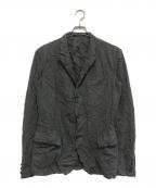 Yohji Yamamoto pour hommeヨウジヤマモト プールオム）の古着「シワ加工テーラードジャケット」｜グレー
