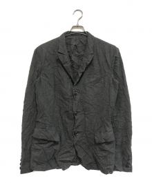 Yohji Yamamoto pour homme（ヨウジヤマモト プールオム）の古着「シワ加工テーラードジャケット」｜グレー