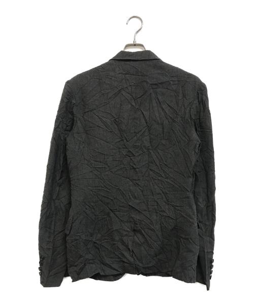 Yohji Yamamoto pour homme（ヨウジヤマモト プールオム）Yohji Yamamoto pour homme (ヨウジヤマモト プールオム) シワ加工テーラードジャケット グレー サイズ:SIZE 2の古着・服飾アイテム