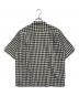 COMME des GARCONS HOMME (コムデギャルソン オム) 開襟切替チェックシャツ ブラック×レッド サイズ:表記なし：20000円