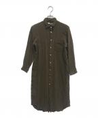 COMME des GARCONSコムデギャルソン）の古着「縮絨シャツワンピース」｜ブラウン