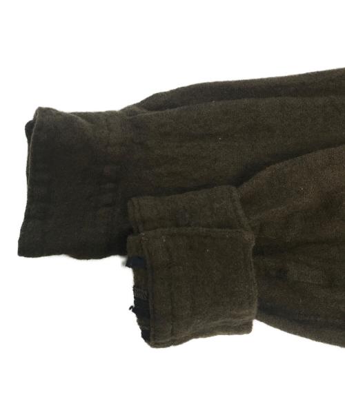 COMME des GARCONS（コムデギャルソン）COMME des GARCONS (コムデギャルソン) 縮絨シャツワンピース ブラウン サイズ:Sの古着・服飾アイテム