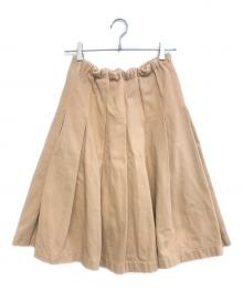 tricot COMME des GARCONS（トリココムデギャルソン）の古着「プリーツスカート」｜ベージュ