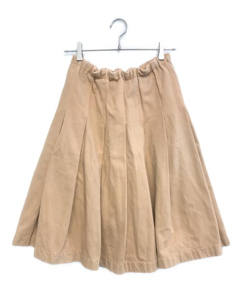 tricot COMME des GARCONS（トリココムデギャルソン）tricot COMME des GARCONS (トリココムデギャルソン) プリーツスカート ベージュ サイズ:Mの古着・服飾アイテム