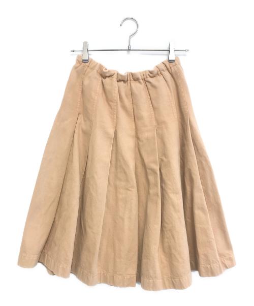 tricot COMME des GARCONS（トリココムデギャルソン）tricot COMME des GARCONS (トリココムデギャルソン) プリーツスカート ベージュ サイズ:Mの古着・服飾アイテム