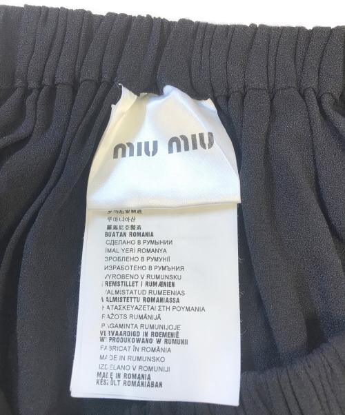 MIU MIU（ミュウミュウ）MIU MIU (ミュウミュウ) ミニスカート ブラック サイズ:42の古着・服飾アイテム