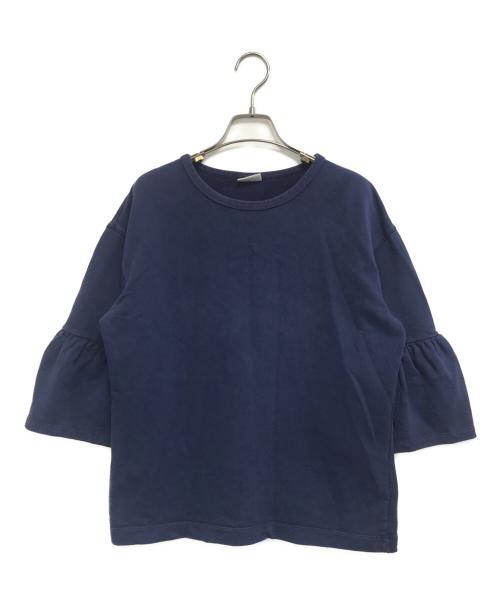 DRIES VAN NOTEN（ドリスヴァンノッテン）DRIES VAN NOTEN (ドリスヴァンノッテン) 袖フレアスウェット ネイビー サイズ:Extra Smallの古着・服飾アイテム