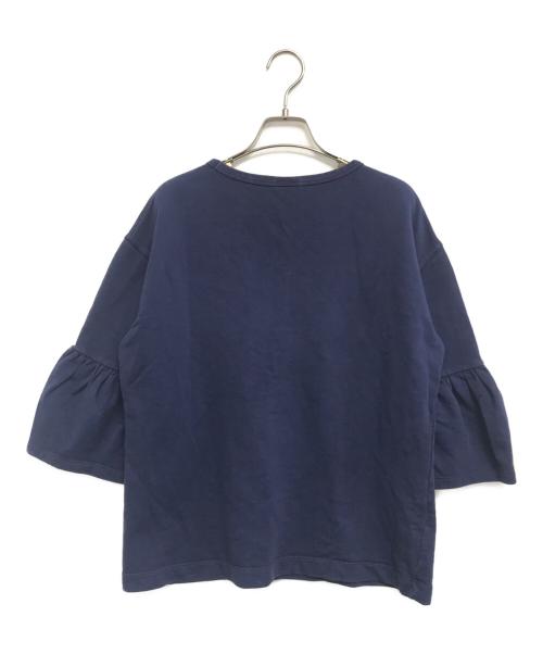 DRIES VAN NOTEN（ドリスヴァンノッテン）DRIES VAN NOTEN (ドリスヴァンノッテン) 袖フレアスウェット ネイビー サイズ:Extra Smallの古着・服飾アイテム