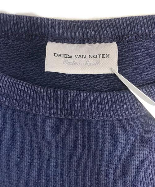 DRIES VAN NOTEN（ドリスヴァンノッテン）DRIES VAN NOTEN (ドリスヴァンノッテン) 袖フレアスウェット ネイビー サイズ:Extra Smallの古着・服飾アイテム