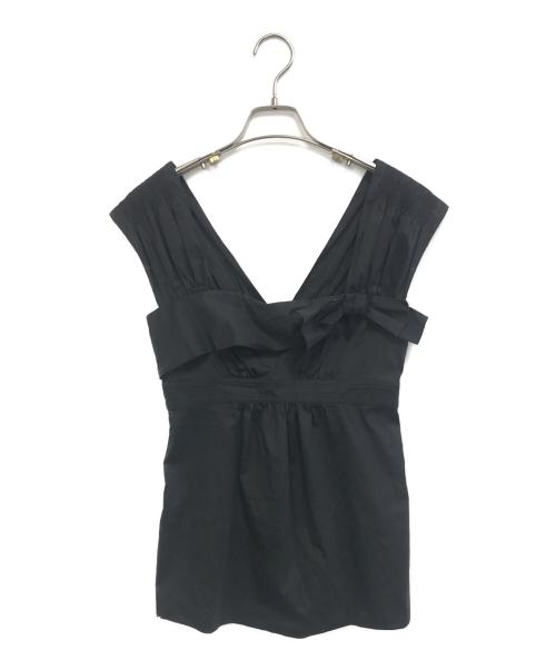 PRADA（プラダ）PRADA (プラダ) ブラウス ブラック サイズ:38の古着・服飾アイテム