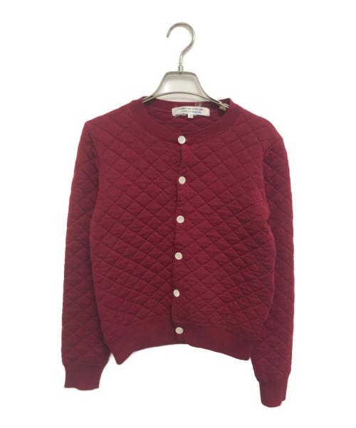 COMME des GARCONS COMME des GARCONS（コムデギャルソン コムデギャルソン）COMME des GARCONS COMME des GARCONS (コムデギャルソン コムデギャルソン) キルティングカーディガン レッド サイズ:Sの古着・服飾アイテム
