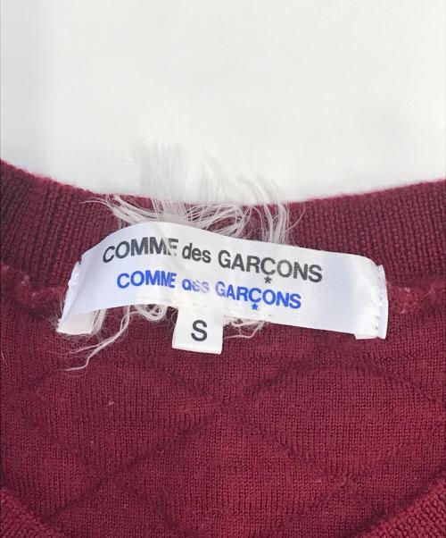 COMME des GARCONS COMME des GARCONS（コムデギャルソン コムデギャルソン）COMME des GARCONS COMME des GARCONS (コムデギャルソン コムデギャルソン) キルティングカーディガン レッド サイズ:Sの古着・服飾アイテム