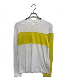 HELMUT LANG（ヘルムートラング）の古着「バックロゴロングスリーブカットソー」｜イエロー