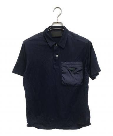 PRADA 三角ロゴ ポロシャツ　Lサイズ 中古・古着通販】PRADA (プラダ) トライアングルロゴ ポロシャツ
