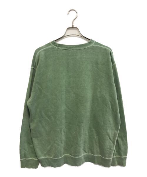 stussy（ステューシー）stussy (ステューシー) カモフラロゴスウェット グリーン サイズ:Mの古着・服飾アイテム