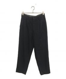 COMME des GARCONS HOMME（コムデギャルソン オム）の古着「ウールスラックス」｜ブラック