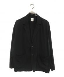 COOTIE PRODUCTIONS（クーティープロダクツ）の古着「Garment Dyed Lapel Jacket」｜ブラック
