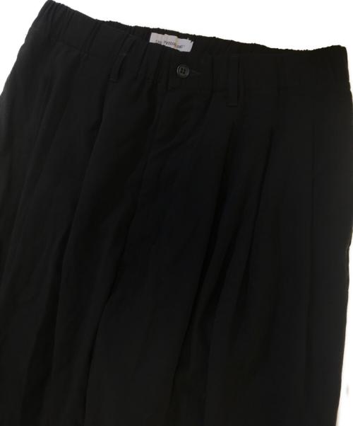 COOTIE PRODUCTIONS（クーティープロダクツ）COOTIE PRODUCTIONS (クーティープロダクツ) Garment Dyed Double Cloth 2 Tuck Wide Easy Trousers ブラック サイズ:Mの古着・服飾アイテム
